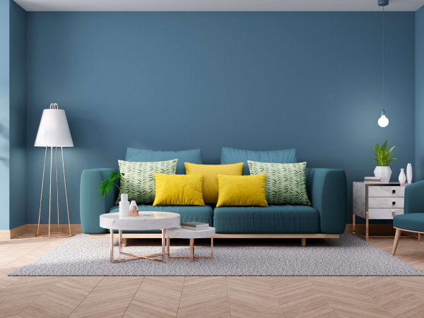 modern vintage interior living room